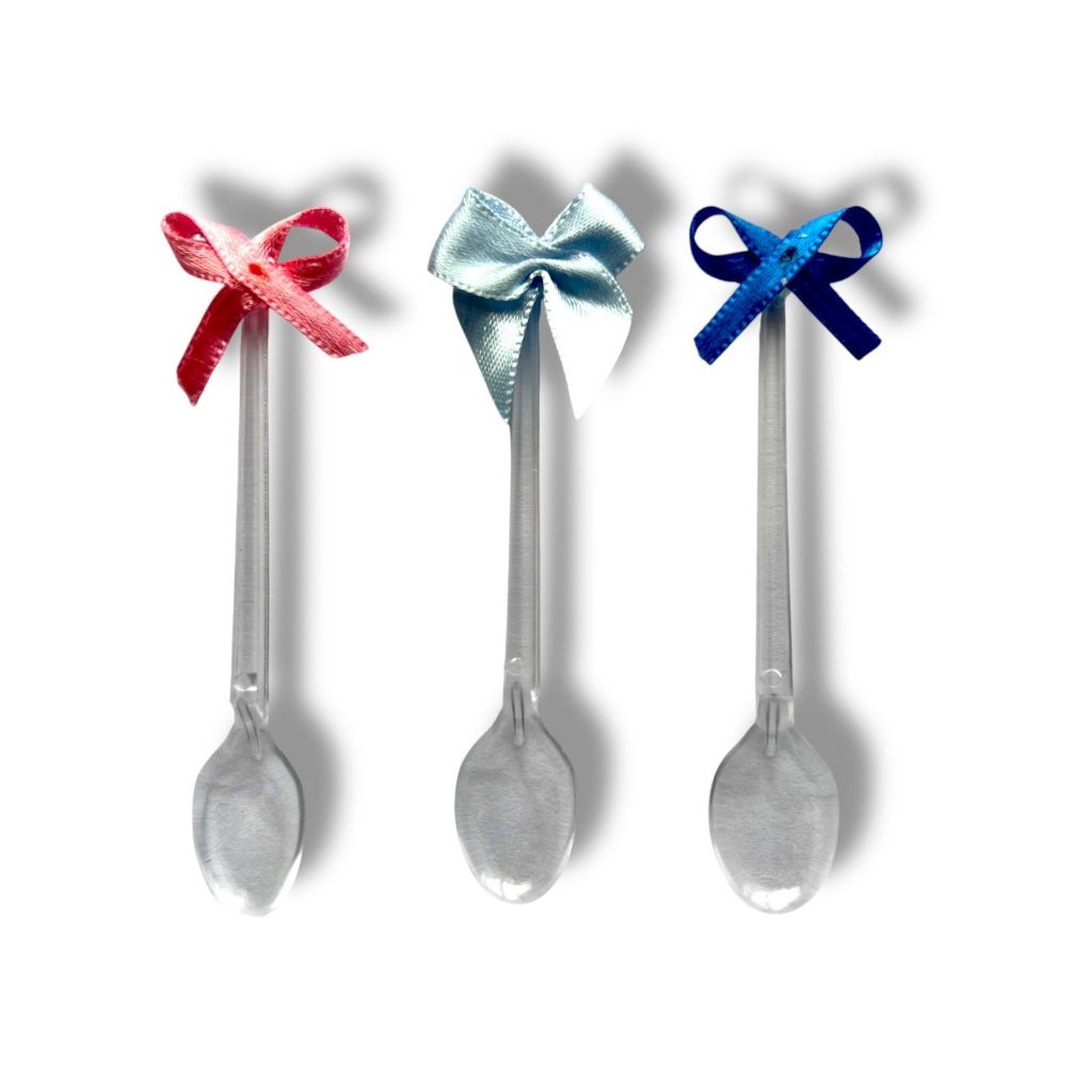 200 Mini Colherzinha de Plástico Para Doces delicados e Brigadeiros de ...