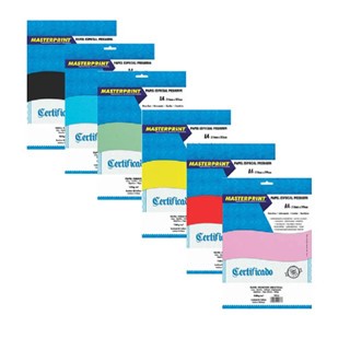 Mix 6 Cores Papel Offset 180g A4 50 Folhas Sulfite Colorido 180g ...
