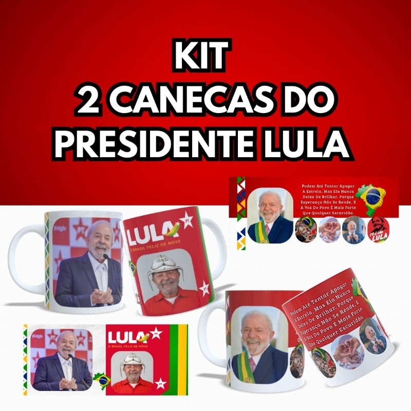 Kit 2 Caneca Personalizada Do Presidente Lula – Ideal para Presente ou ...