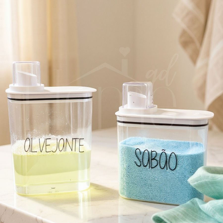 Dispenser Premium Organizador para Lavanderia | Sabão | Amaciante ...