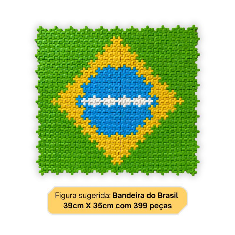 Quebra cabeça Bandeira do Brasil 500 peças | Shopee Brasil