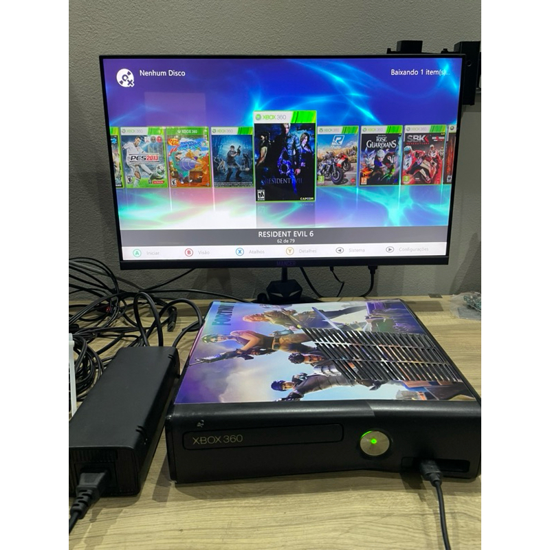 Xbox 360 RGH 3.0 tunado cheio de jogos | Shopee Brasil