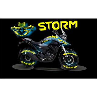 STORM 200 KIT DE ADESIVOS de recorte + nomes para roda