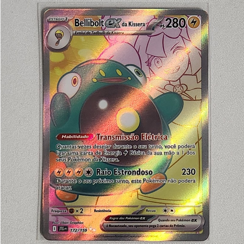Carta Pokemon Bellibolt ex da Kissera (172/159) JTG | Shopee Brasil