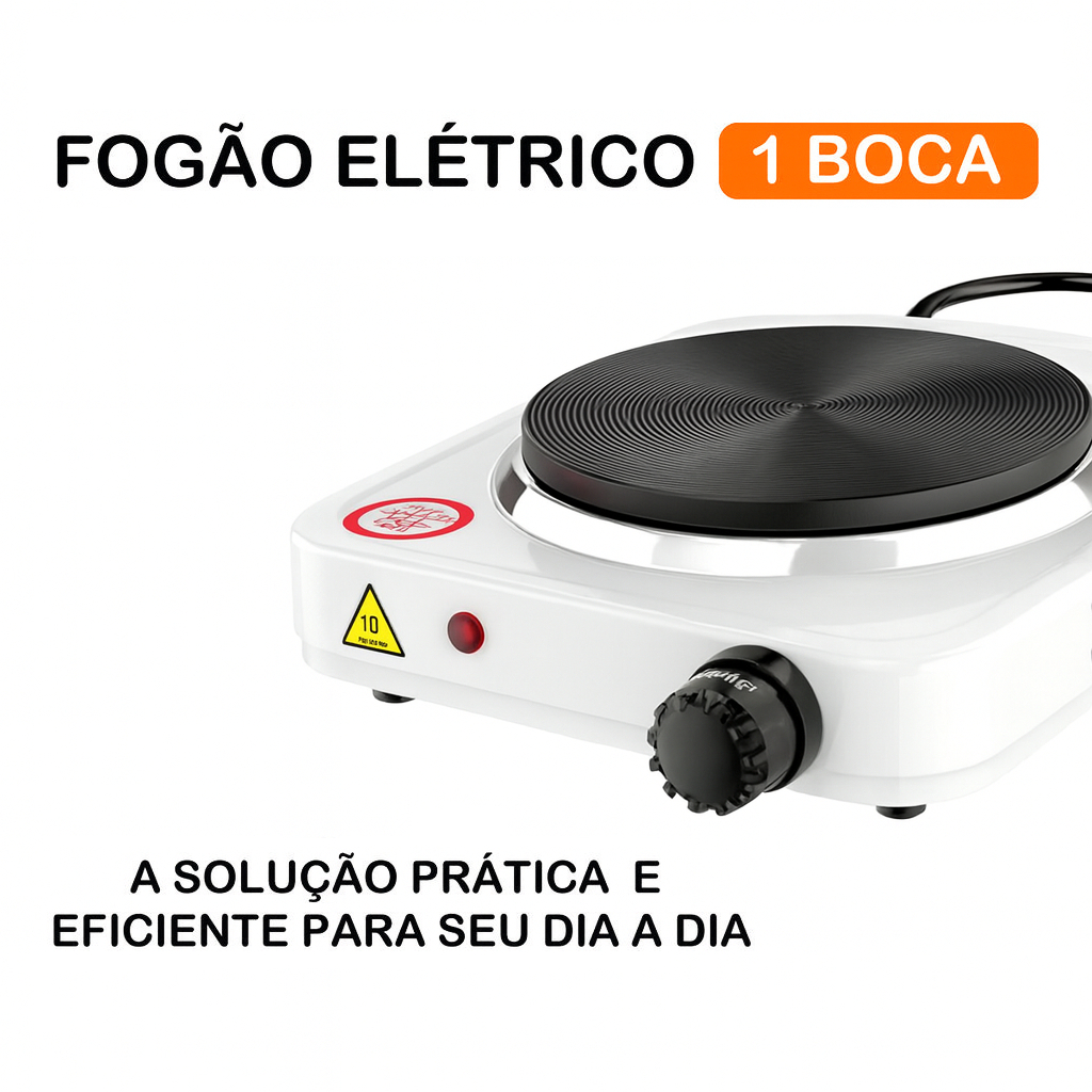 Fogão Elétrico Portátil 1 Boca 1000W - 127V | Shopee Brasil