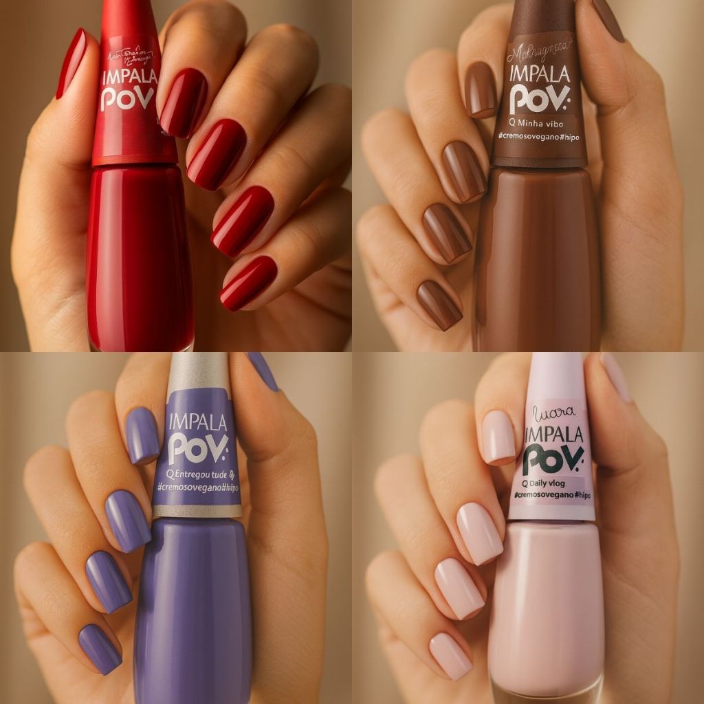 Kit 12 Esmaltes Impala Coleção Nova POV: Tendência 2025 Lançamento ...