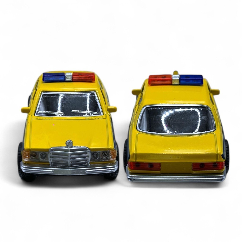 Carrinho Miniatura Mercedes-Benz Ferro Táxi Polícia Bombeiro Abre