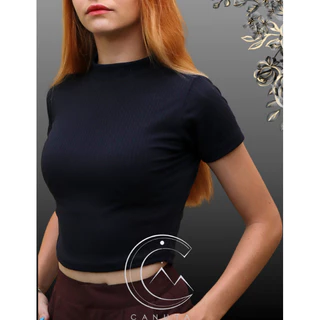 Camiseta Básica Feminina Manga Curta Baby Look Confortável Para Dia a Dia