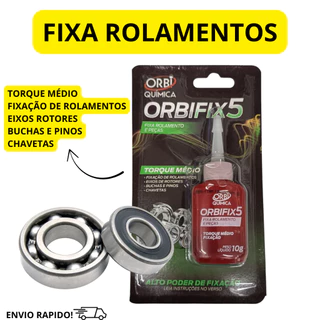 FIXA ROLAMENTOS EIXOS BUCHAS PINOS CHAVETAS ORBIFIX5 TORQUE MÉDIO ALTO PODER FIXAÇÃO - ORBI 10G