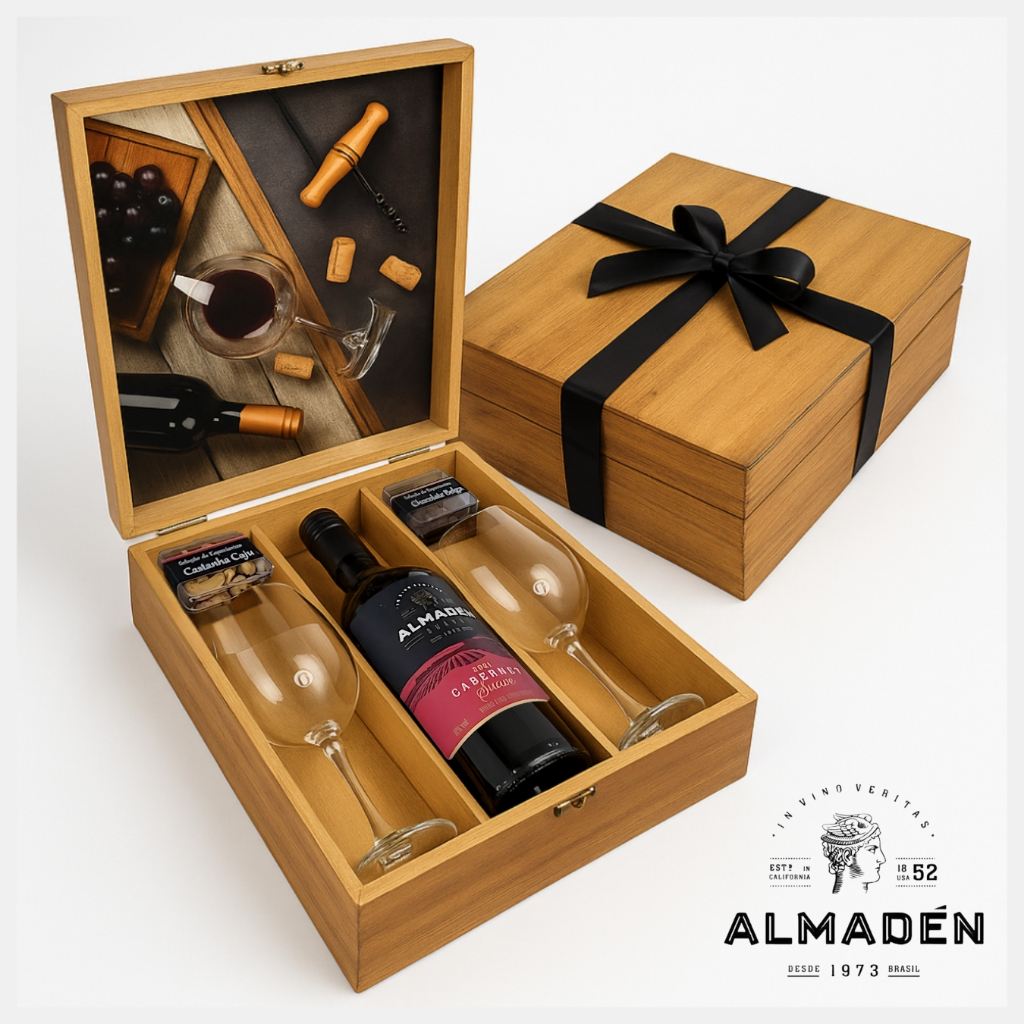 Kit Vinho Tinto SUAVE 750ml Com 2 Taças e Aperitivos | Shopee Brasil