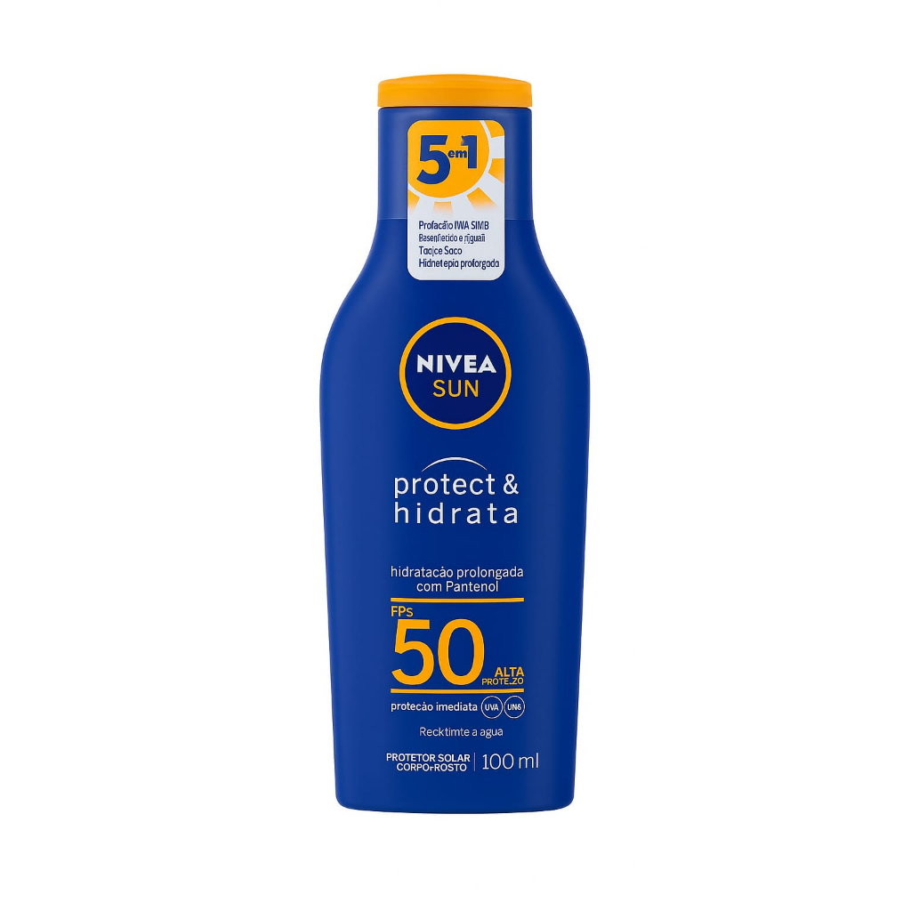 Nivea Sun Protect & Hidrata FPS 50 - Protetor Solar 100ml | Shopee Brasil