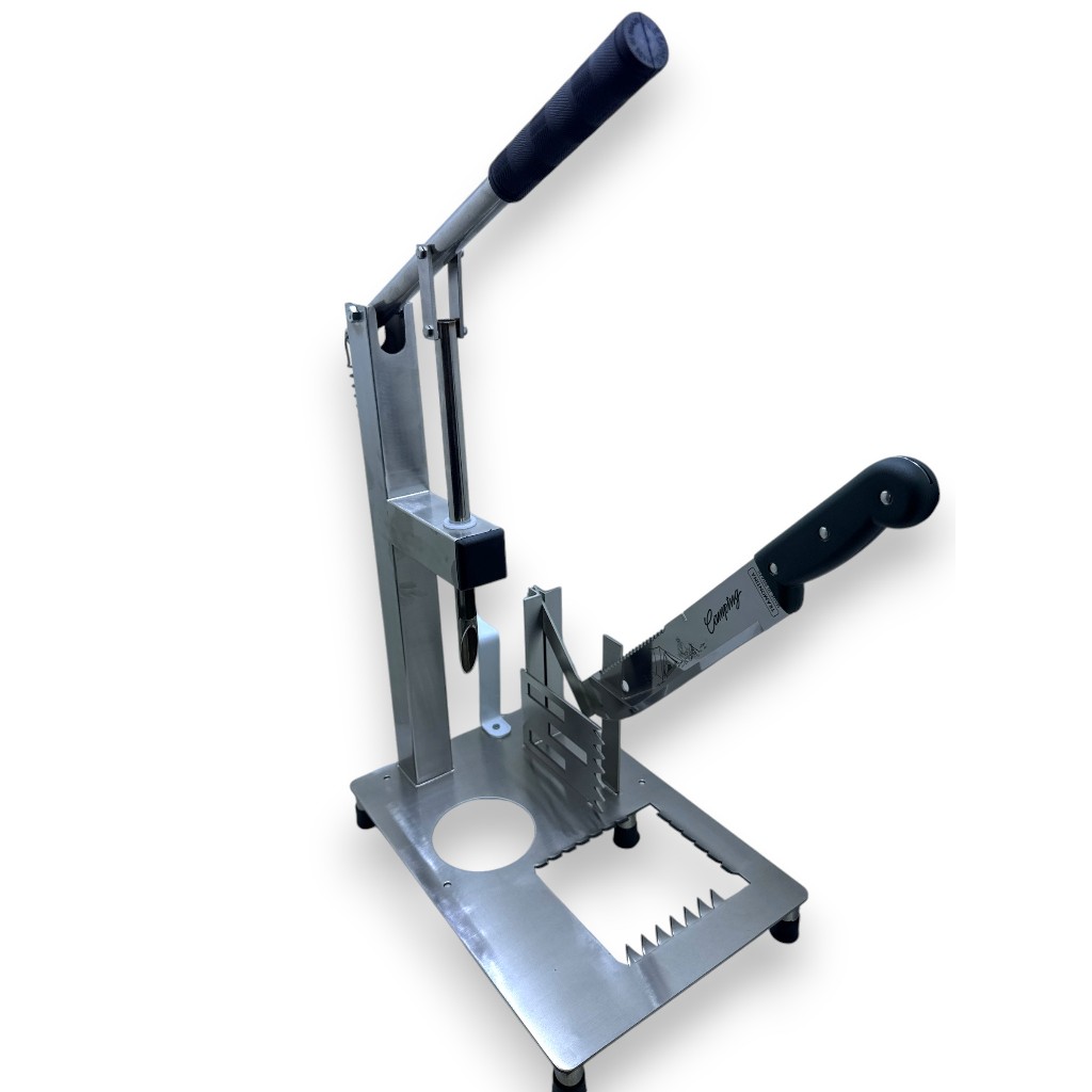 Furador De Coco Inox Profissional Com Facão Para Cortar Coco