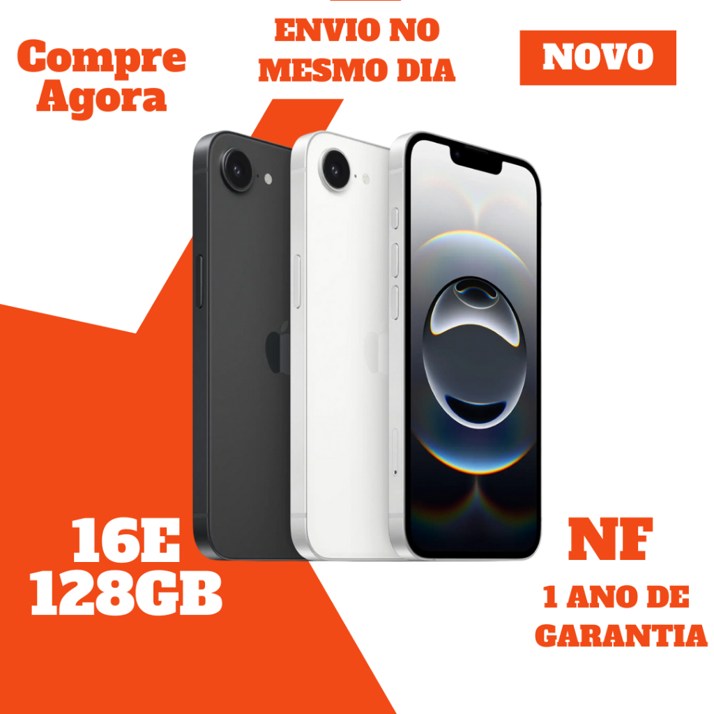 Celular IPhone 16e 128GB Original • Lacrado • Envio Imediato