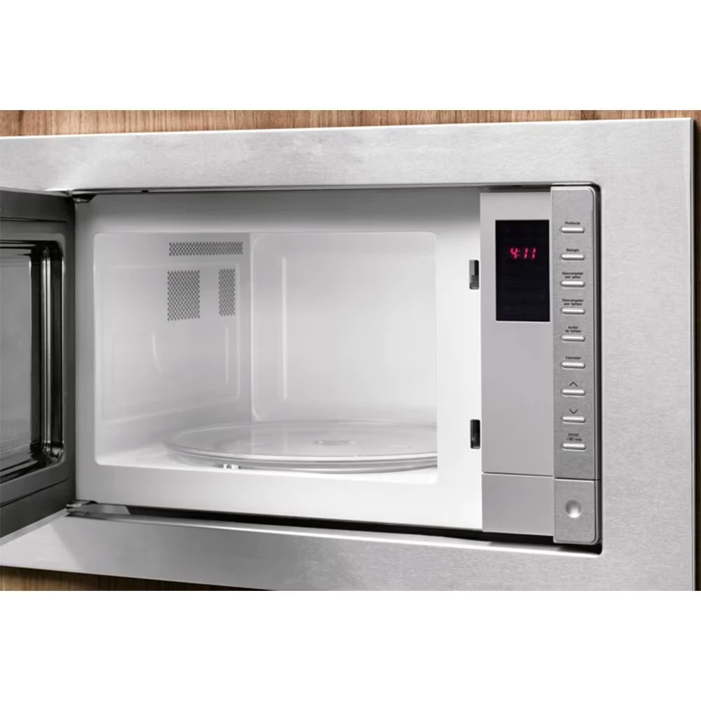 Micro ondas de Embutir Fischer 25 litros Fit Line Moldura Inox 220 Volts