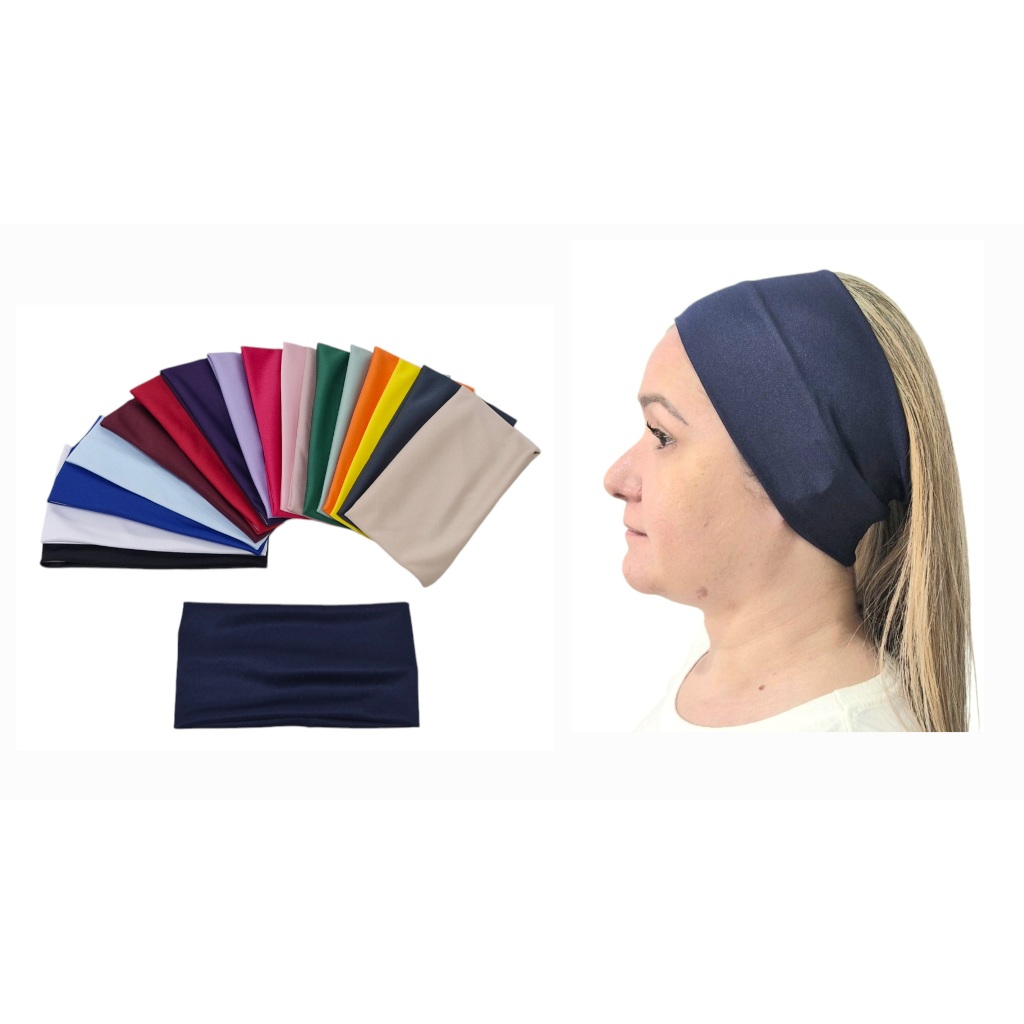 Fascia Per Capelli Extra Larga In Tessuto Setoso | Base Sottile 2cm, Larghezza 6cm | Accessorio Donna