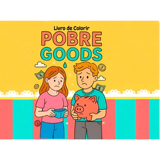 Pobre Goods Colorir Pintar | 27 Desenhos para Colorir | Folhas Soltas A5 180g