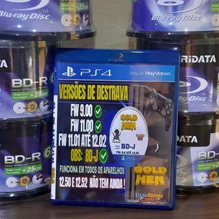 Blu-ray BD-J + Novo GoldHen v2.4b18.6 PS4 SEM PENDRIVE - FW 9.0 Até 12.02