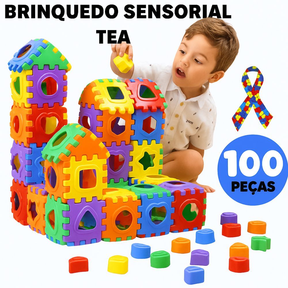 Brinquedo Sensorial Educativo TEA Autismo – Uso Terapêutico Para ...