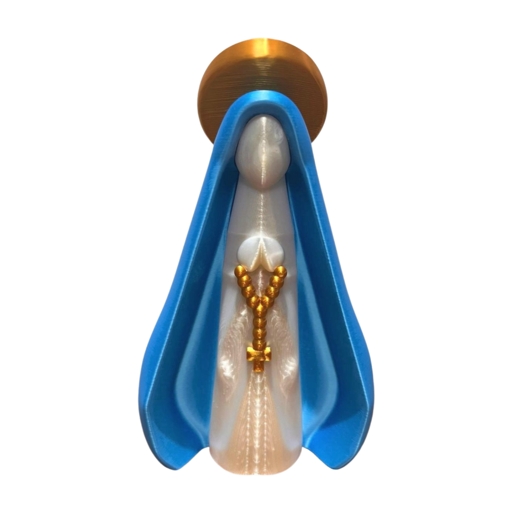 Imagem Escultura Minimalista Nossa Senhora Aparecida – Escultura Decorativa Presente Decorativo Religioso