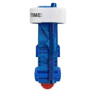 Torniquete Tático Haste Metal Garrote Primeiros Socorros EDC Ifak Azul