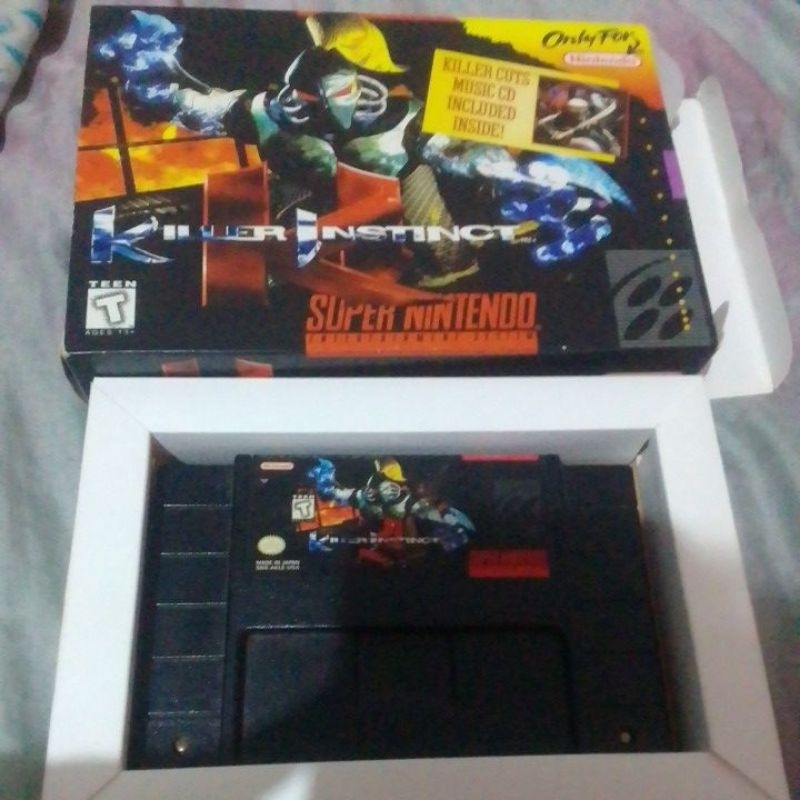 Cartucho de Super Nintendo Killer Instinct original