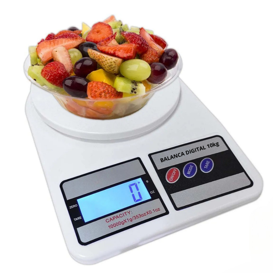 Balança de precisão para cozinha - 10Kg - com Pilhas - Balança Digital ...