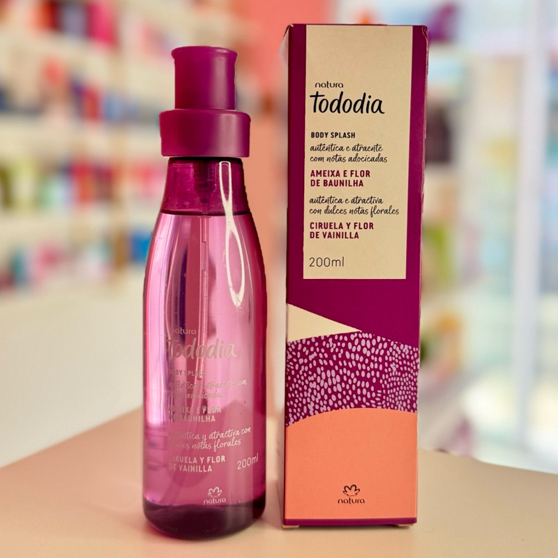 NATURA COSMÉTICOS Body Splash Ameixa e flor de baunilha natura 200ml ...