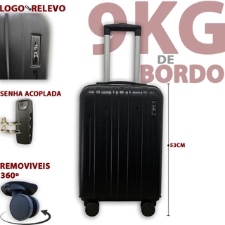 Mala de bordo ABS N18 ANAC mala de viagem 9kg -10kg ABS com roda 360 com senha menor preco promocao em Oferta na Shopee