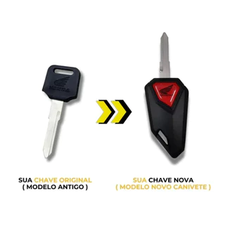 Chave Canivete Moto Titan Fan 160 Xre Bross Cb250 Cb300 Pop Sahara Modelo Novo