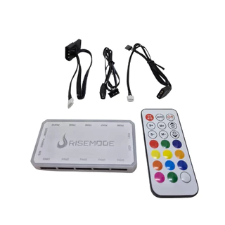 Controladora Rise Mode ARGB 3 Pinos 5V P/ Fans 6 Pinos