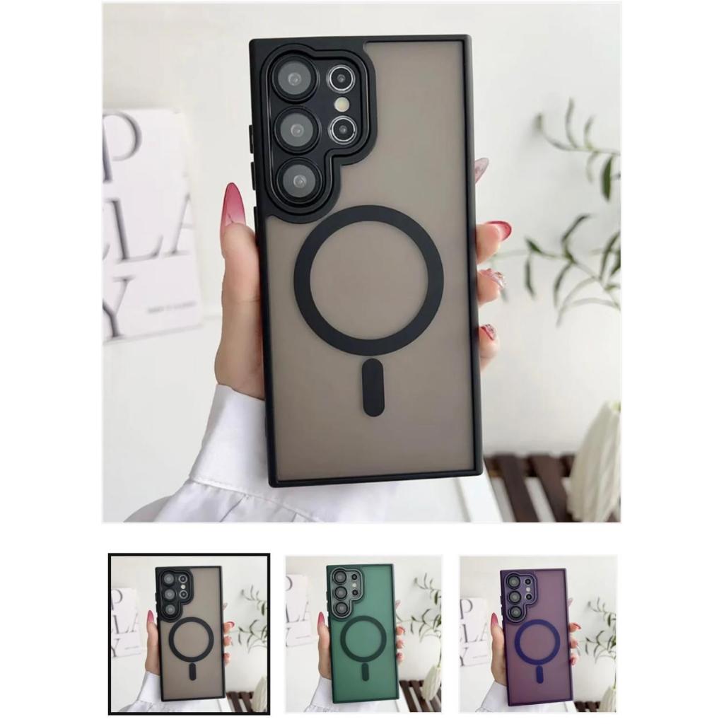 Capa Capinha Com MagSafe Indução dupla Camada Samsung S23 23FE S23ULTRA S23PLUS S24 S24ULTRA S24FE S25ULTRA S25 S25FE