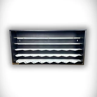 Expositor para 40 Carrinhos Escala 1:32 - Suporte de Aço com Pintura Eletrostática - Inclinado 45° - Preto ou Branco
