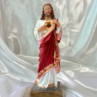 Sagrado Coração de Jesus em Resina Nacional 30cm