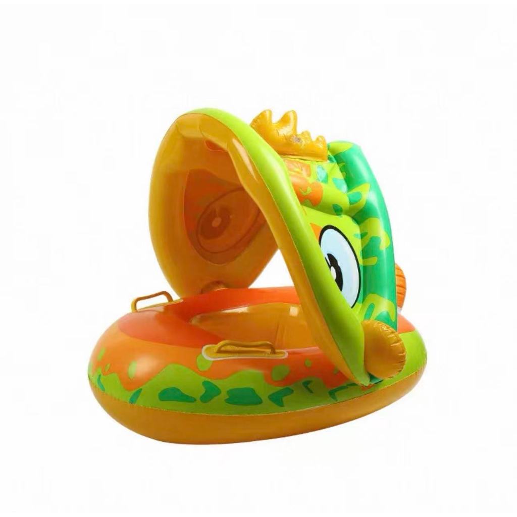 Boia com cobertura Fralda Inflavel Infantil Bebe Brinquedo Piscina Parasol Guardasol
