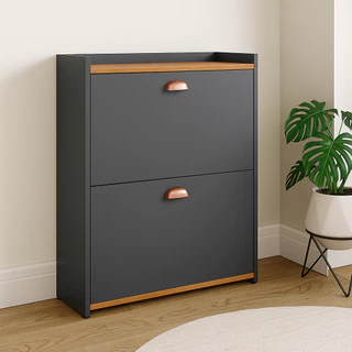 Sapateira Retrô Closet Compacta Vertical com Gavetas Basculantes para 12 Pares de Sapatos