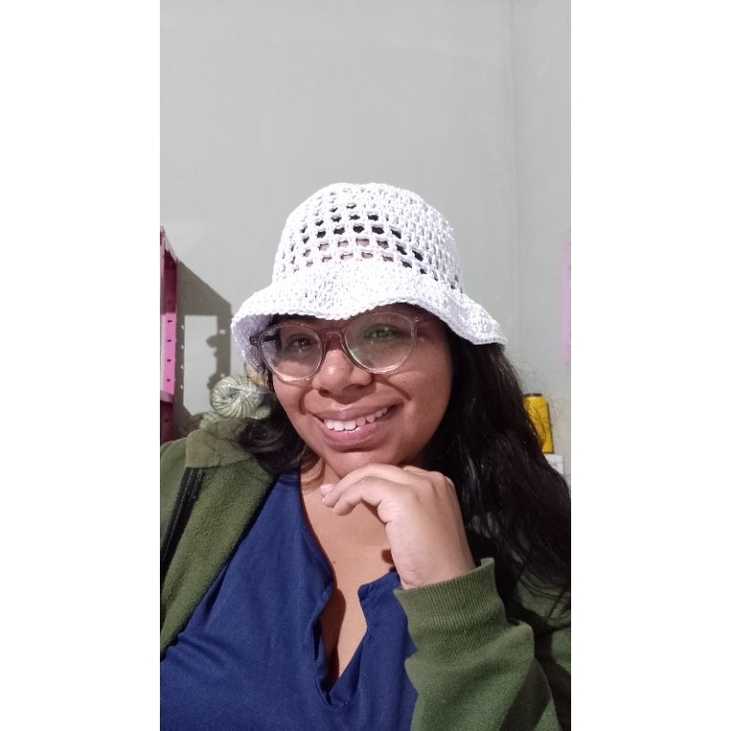 chapéu de crochê bucket hat praia/verão 2025/dia a dia | Shopee Brasil