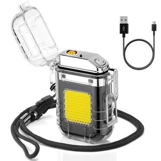 Isqueiro Elétrico LED Recarregável via USB Design Moderno e Seguro