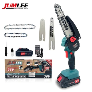 Mini Motoserra Eletrica Portatil Bateria Recarregável 36v 6+4 Polegadas