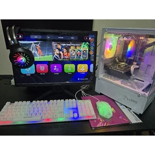 PC Gamer Completo Xeon 16GB NVME 240GB GTX 750TI Gabinete 3 Fans RGB Fonte 350W Monitor 19" KitGamer