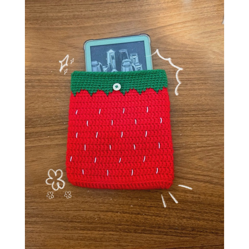 Case/capa para livro/kindle de crochê