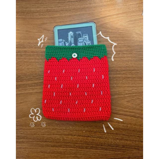 Case/capa para livro/kindle de crochê