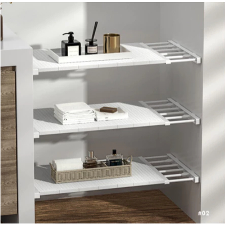 Ajustável Organizador Do Armário De Armazenamento Prateleira Space-Saving Cozinha Roupeiro Prateleiras Titulares