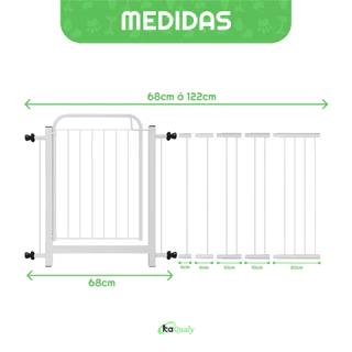 Portão Grade para Cachorro Pet Bebê porta de 68cm a 122cm em Oferta na Shopee