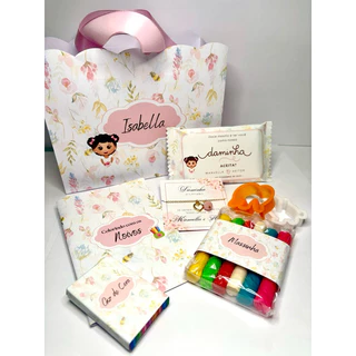Kit convite para daminha e pajem de casamento/Sacola para daminha/ Sacola para pajem de casamento