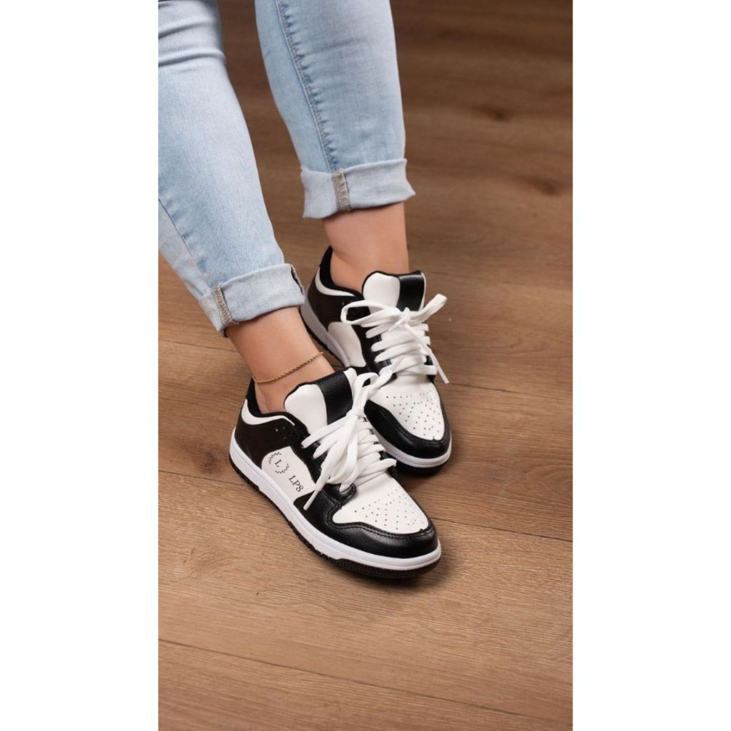 Tenis Estiloso Panda Casual Feminino Marculino Confortável