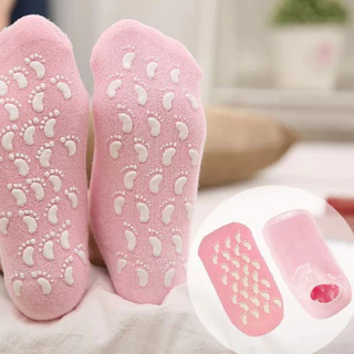 Meias gel Spa Dos Pes Par Meia Gel Esfoliante Tratamento Ressecamento em Oferta na Shopee