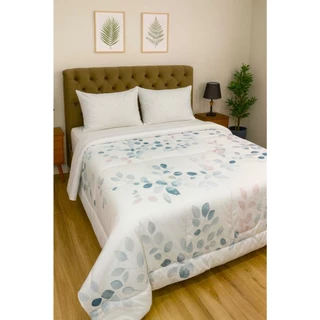 Edredom Estampado 400 fios com toque aveludado Queen em Oferta na Shopee