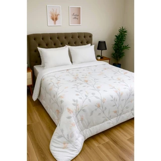 Edredom 400 fios Avulso com estampa e toque aveludado em Oferta na Shopee