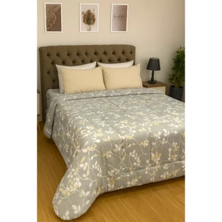 Edredom 400 fios Estampado Soft Queen Avulso em Oferta na Shopee