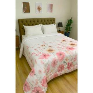 Edredom estampado toque aveludado Avulso Queen em Oferta na Shopee